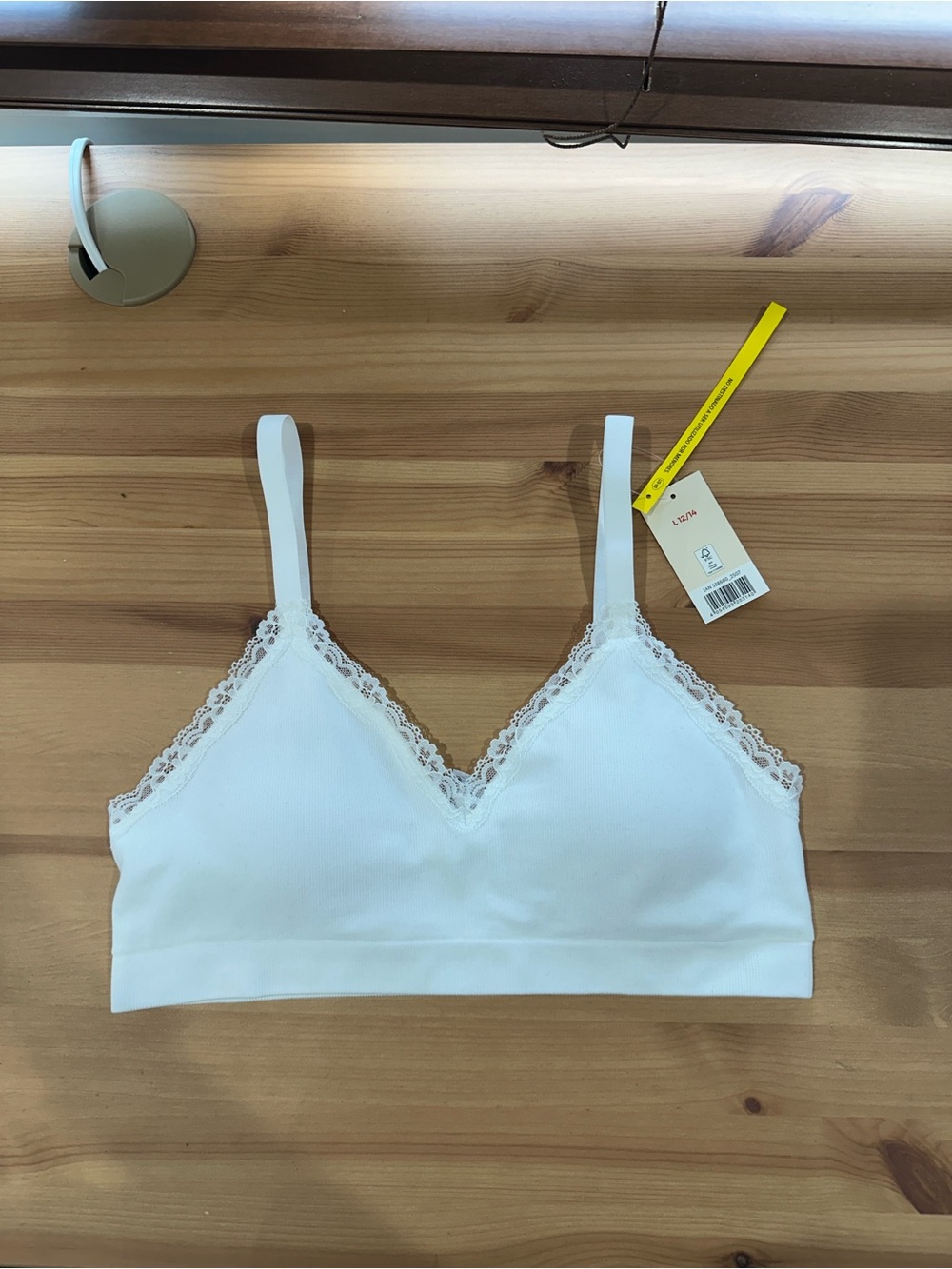 White soft bra new with tags